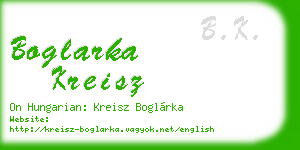 boglarka kreisz business card